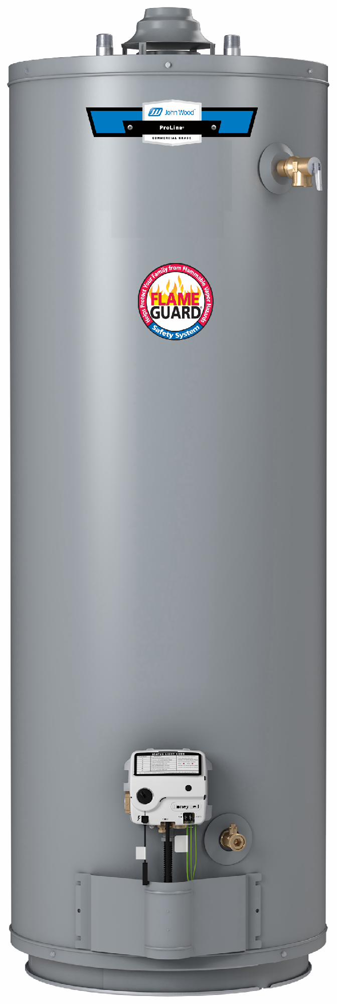 John Wood AV50N-40 Atmospheric Vent Gas Water Heater, 40000 BTU/hr